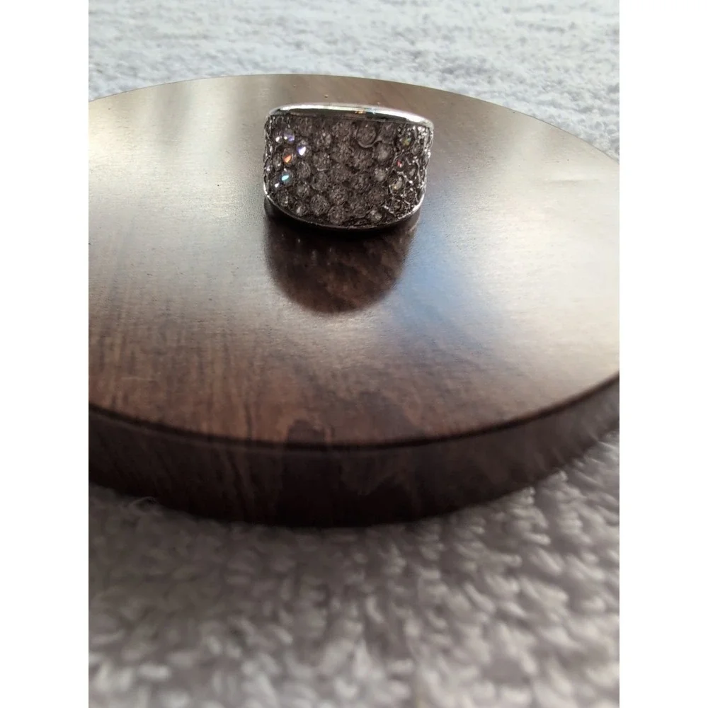STERLING SILVER‎ Ring With CZ Stones Size 7